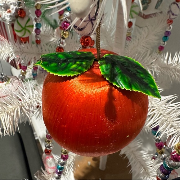 Large Satin Fruits Christmas Ornaments Vintage - Picture 9 of 16